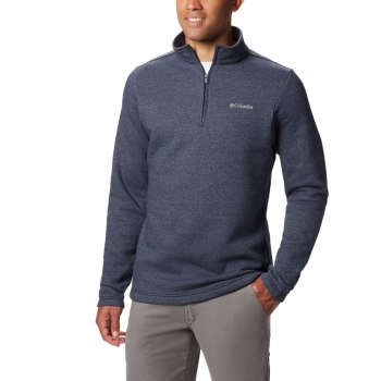 Columbia Pullover Heren, Great Hart Mountain III Half Zip Fleece Donkerblauw, 31RZWYNQS